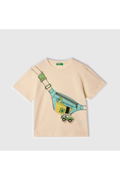 United Colors of Benetton Boy's 3i1xg10j6 figured t-shirt gkb0061