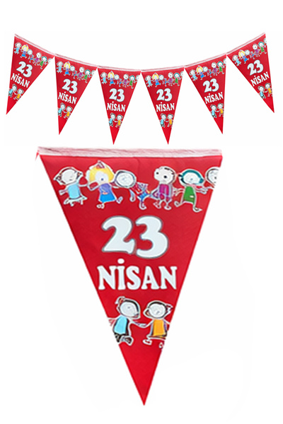 Parti dolabı 1 Adet 23 Nisan Bayrak Flama, 23 Nisan Süslemeleri Milli Bayram ...