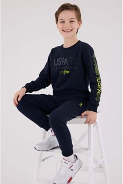 U.S. Polo Assn. 4-15 Ετών Αδειοδοτημένο Us Polo Assn Αγόρι Παιδικό Σετ-Σκούρο...