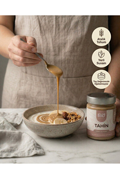 Lilo Natural Yerli Gökova Altın Susam Tahin (ANALİZLİ) – %100 Doğal Atalık Susam 300 g