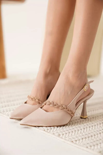 Belinora Μπεζ Γυναικεία Παπούτσια με τακούνι TR08MS36B