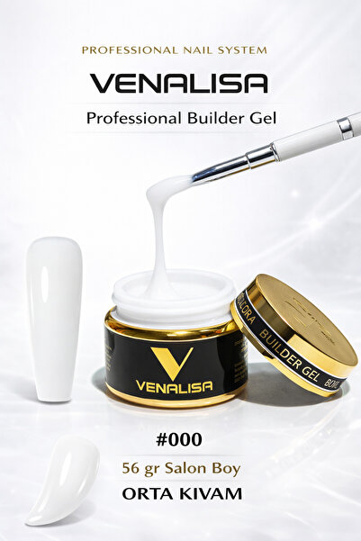 Venalisa 56 G Builder Gel Protez Tırnak Jeli #0 Transparan Raki Beyazı