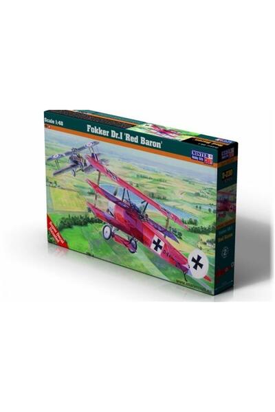 Mistercraft D230 1/48 Fokker Dr.I (Kızıl Baron) Savaş Uçağı Plastik Model Kiti