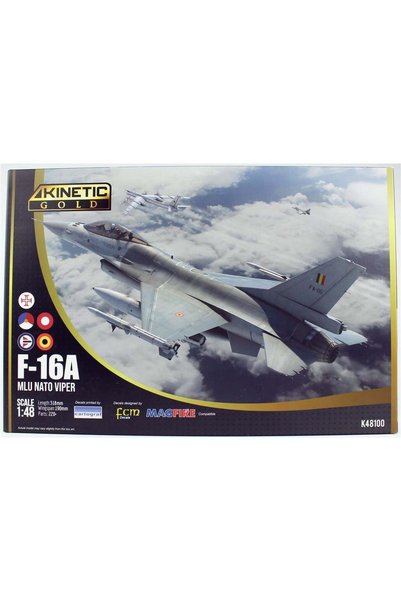 Kinetic K48100 1/48 Ölçek, F-16A (MLU NATO Viper) Savaş Uçağı, Plastik Model ...