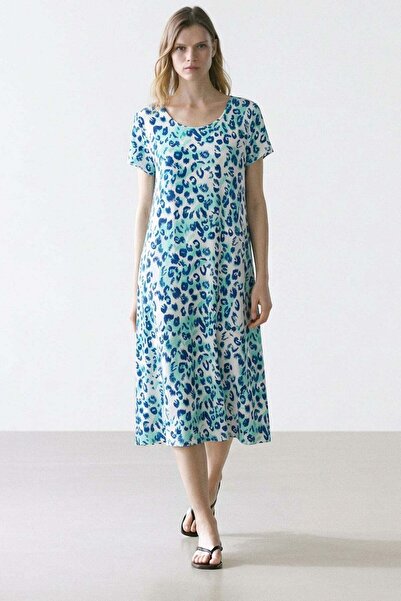 COTENCONCEPT Φόρεμα από χτενισμένο βαμβακερό ύφασμα με άνετη εφαρμογή