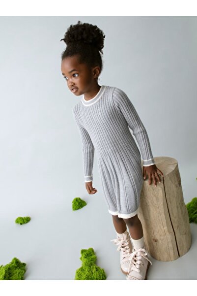 MAYORAL Girl's Basic Knitwear Dress 2-10 Years Gray