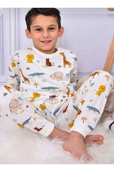 pikidor Boy's animal print pajama set gk313