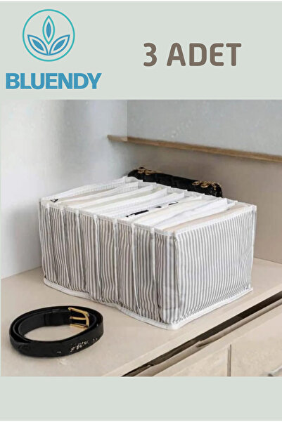 Bluendy Organizator za harmoniku sa 3 pregrada, sivi prugasti sklopivi organi...