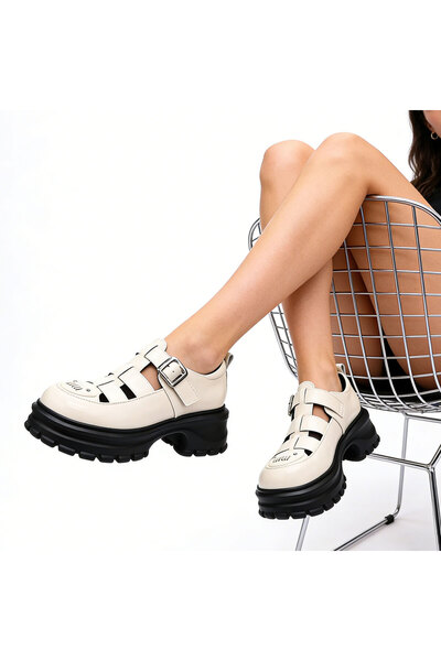 Tmall Pantofi sport damă, ușori, din piele ecologică, 5902, bej