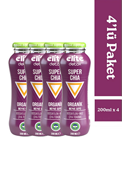 Elite Naturel Organik Super Chia 4'lü Paket 4 X 200ml