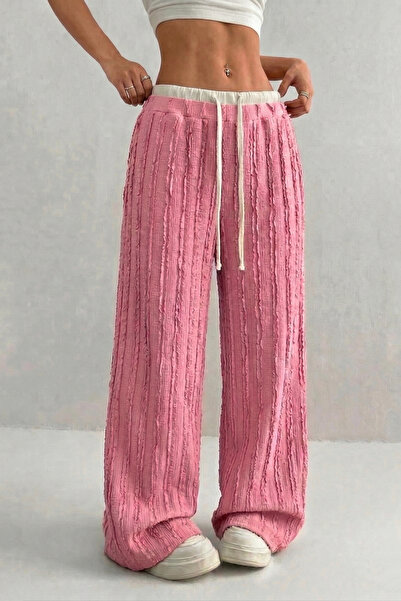 fablair Ψηλόμεσο παντελόνι με υφή και κορδόνι περίσφιξης