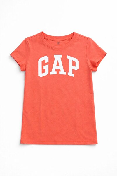 GAP Kids KIZ ÇOCUK 723317 BASKI LOGO TİŞÖRT GKG0003