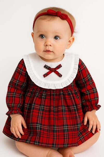 Cumino Καρό φόρεμα για κορίτσια