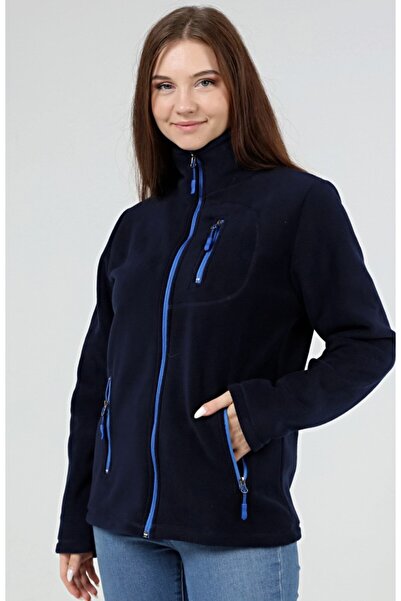 GENIUS STORE Store Women's Fleece Full Zipper Outdoor 3 Pocket Sports Fleece ...