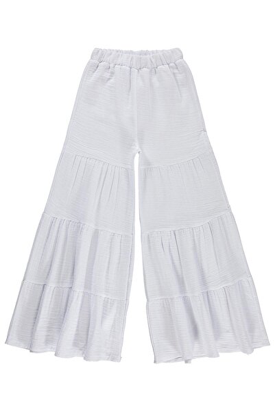 Civil Girls Pantaloni în straturi pentru copii de 10-13 ani - Ecru