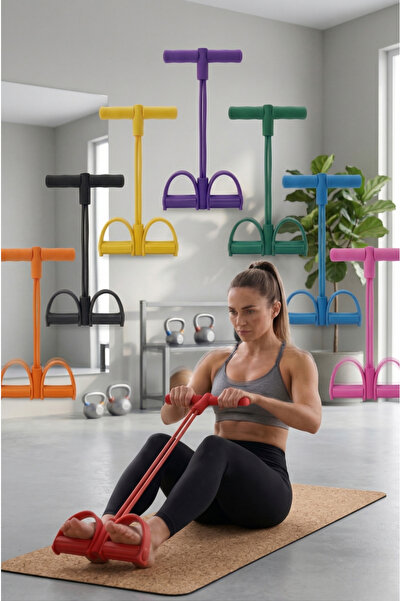 Soft Kare Body Trimmer Mekik Kürek Çekme Bel İnceltme Aleti Evde Spor Lastikl...