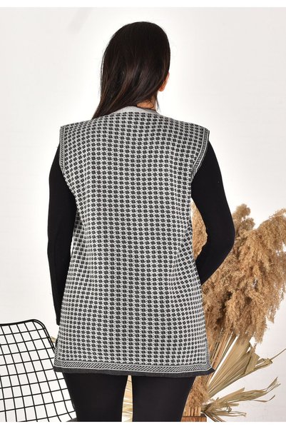Generic Brand Women's Mother Vest Rose Patterned 38-46 Size