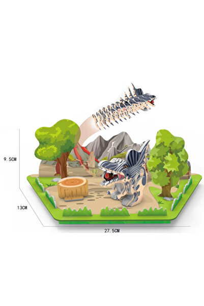 Universul Jucăriilor Puzzle 3D Dinozauri pentru Copii – 44 Piese DIY
