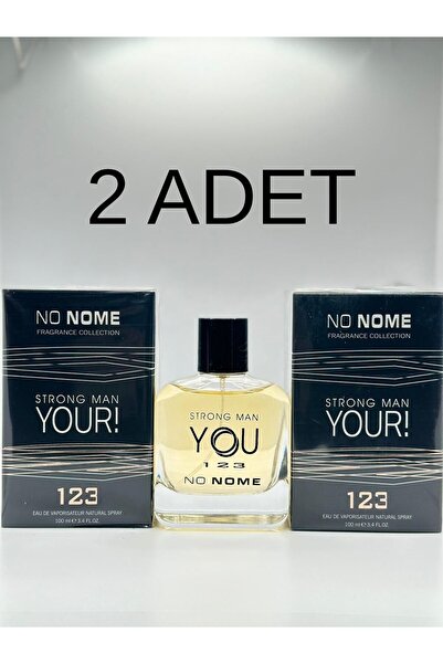 NO NOME 123 Stronger With You Erkek Parfümü 100 Ml Edt 2 (İKİ) Adet