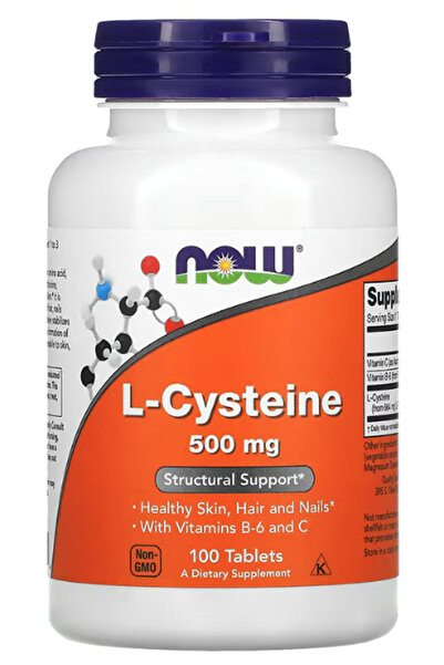 L-cysteine, 500 Mg, 100 Tablet. Usa Menşei. 3934