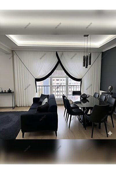 Mexess Premium Draped Bamboo Tulle - No Crease and No Iron, Heavy Gradient - ...