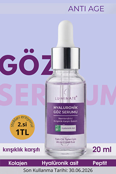 Luminate Göz Altı Serumu Kırışıklık Ve Morluk Karşıtı Göz Çevresi Yoğun Nemle...