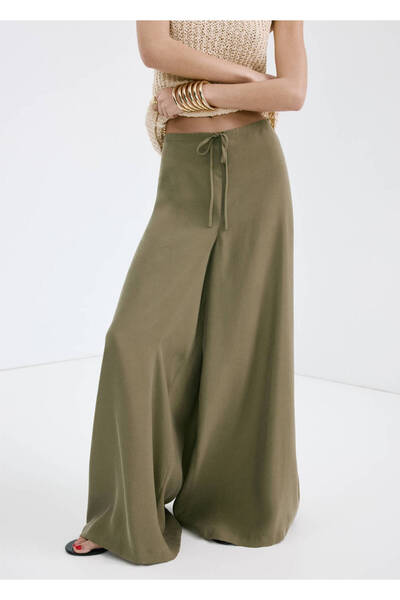 MANGO Woman Yüksek belli wideleg pantolon