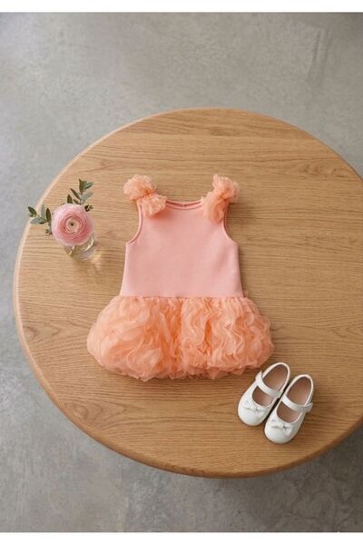 İray Rochie de seara pentru fete, cu detalii din tul si volane, rochie pentru...