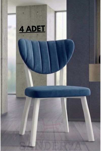 FAYMEND 4 Adet Elma Model Mutfak Sandalyesi Salon Sandalyesi Yemek Sandalyesi...