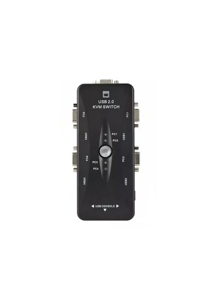 Monte Lua 4 port usb kvm switch, 4 kasa 1 monitör switch, 4 Bilgisayarı Tek Elden Yönetin,
