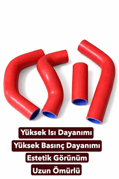 OTOVADİM Tofaş Doğan Kartal Şahin M131 Silikon Radyatör Hortum Seti Kırmızı (...