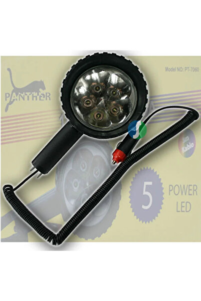Panther PT-7060 Araç Çakmaklı 5 LEDli Spot Lamba