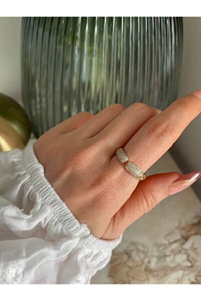 XUPING JEWELRY VİP 14k taşlı önü açık ayarlanabilir yüzük