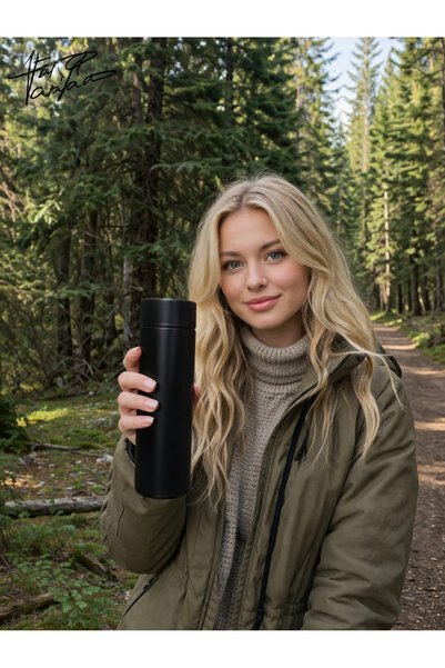 Atay Garage Smart Led Indicator Thermos 500ml – Smart Cup with Temperature Display