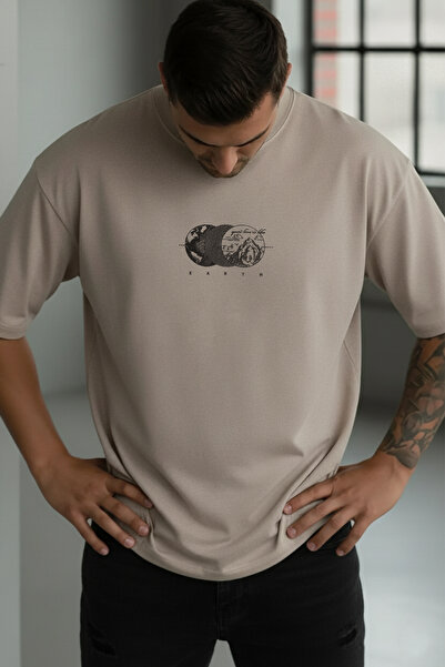 Millionaire Férfi Stone Earth Oversize Fit Laza, széles szabású, laza szabású...