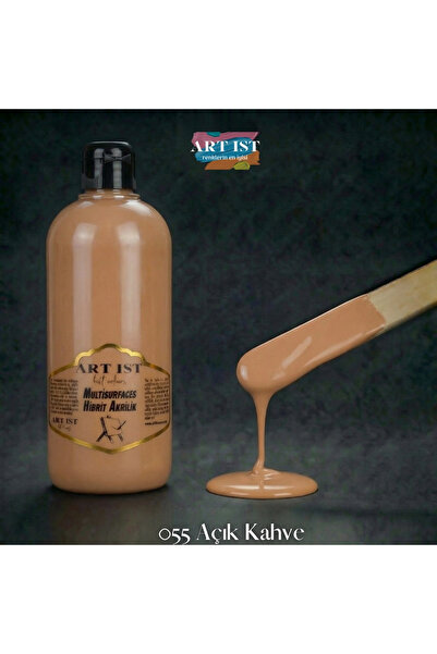ART IST Multisurfaces 500ml Su Bazlı Akrilik Boya - 055 AÇIK KAHVE
