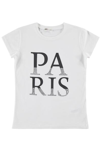 Civil Girls Paris Printed T-Shirt for Ages 10-13 - White 11-12 Years