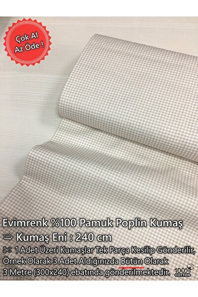 Renk Tekstil Mini Pötikare %100 Doğal Pamuk Poplin Kumaşlar