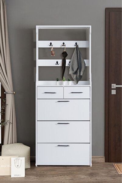 HERMOBİ Portmanto, Venüs Askılıklı Ve Ayakkabılıklı Portmanto