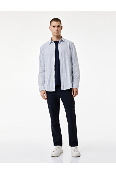 Koton Comfortable Fit Pleated Fabric Pants with Pockets