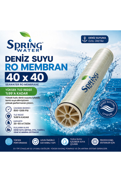 Spring Water Deniz Suyu Membran 40 x 40