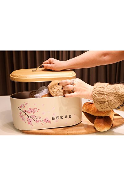 Tinfinity Store Sakura Desenli Ekmek Kutusu