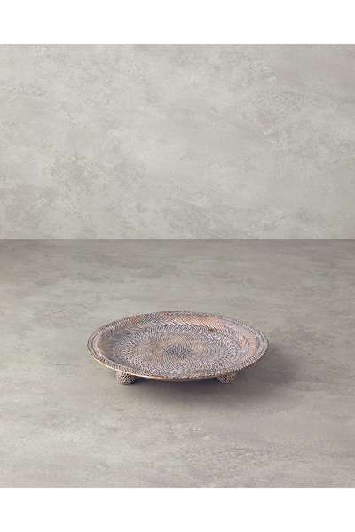 English Home Rony Polyresin Dekoratif Tepsi Kahve