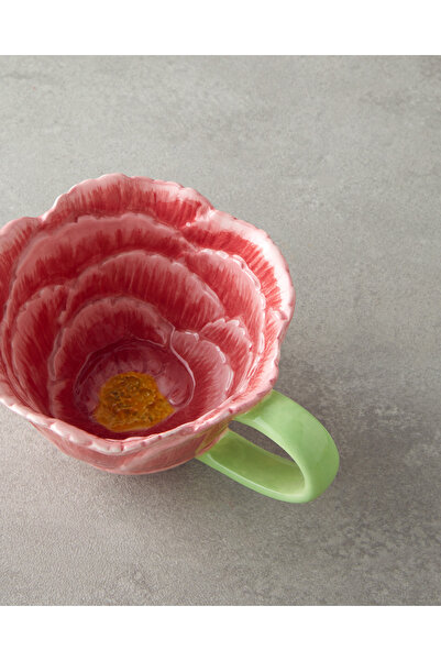 English Home Flowerella Dolomite Kupa 250 ml Pembe