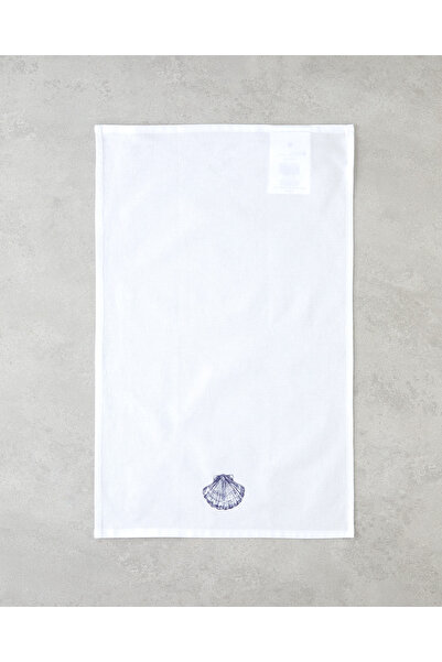 English Home Πανί Στεγνώματος Shellwave Cotton 30x50 cm Λευκό - Μπλε