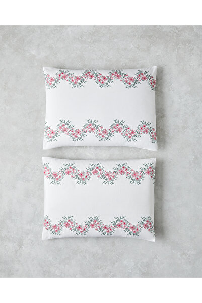 English Home Μαξιλαροθήκη Pink Daisy Chain - 50x70 cm - εύκολο στο σιδέρωμα