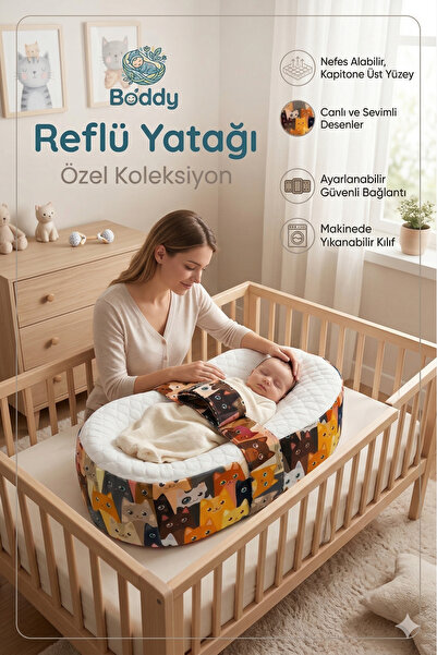 Boddy Yeni Doğan Bebek Yatağı - Nefes Alan Kolajen Kumaş