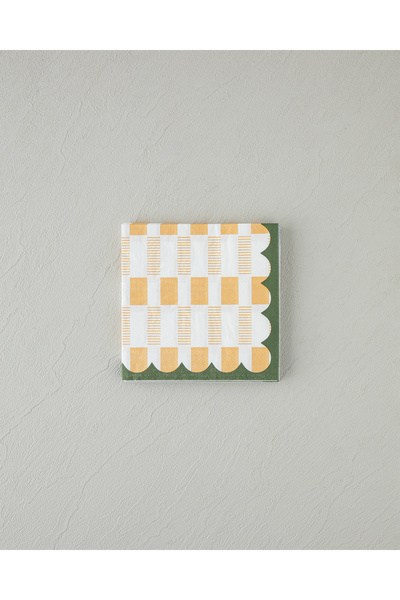 English Home Χαρτοπετσέτες Retro Art 20 τεμαχίων 33x33 εκ. Κίτρινο