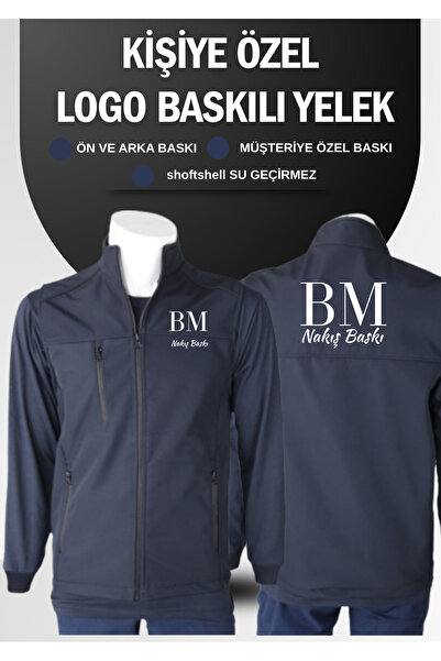 BMNAKIŞBASKI Kişiye Özel Gabardin Yelek | Ön-Arka Baskı | Firma Logolu | İş Y...