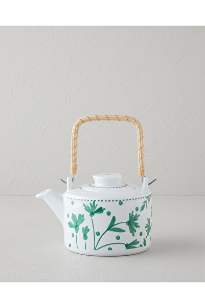 English Home Mintopia Porselen Demlik 850 ml Beyaz - Yeşil